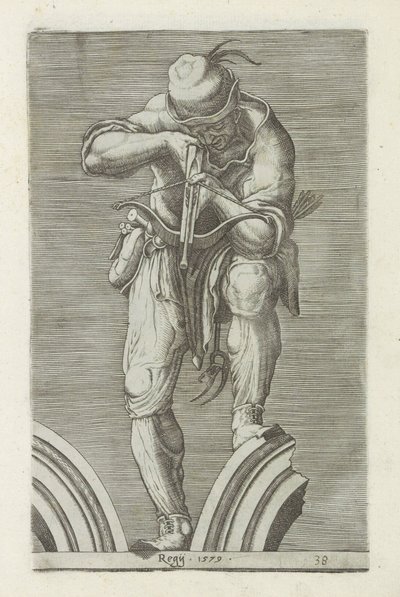 Chasseur avec une arbalète - Anonymous
