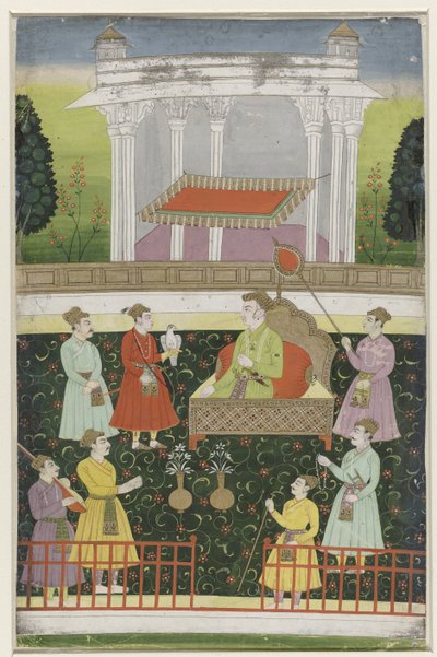Jahangir assis sur un trône - Anonymous