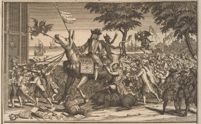 Law, comme un second Don Quichotte, sur le Graauwtje de Sancho Panza - Anonymous