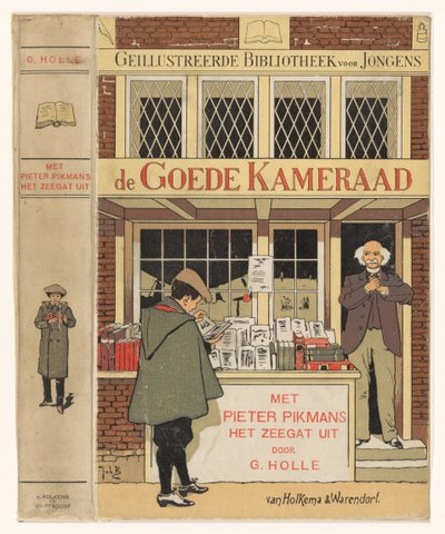 Garçon devant la vitrine d
