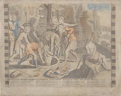 Joseph jeté dans le puits par ses frères - Anonymous