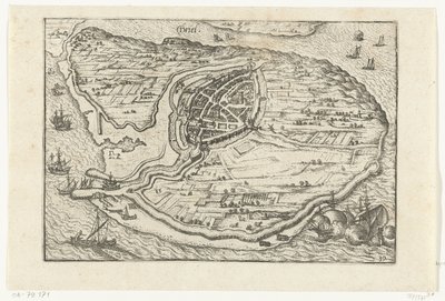 Carte de Den Briel, 1572 - Anonymous