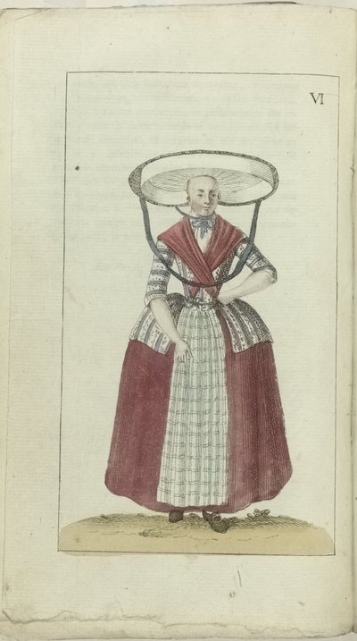 Cabinet de mode et de goût 1791, pl. VI: Frisonne - Anonymous