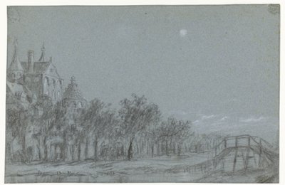 Église derrière une rangée d