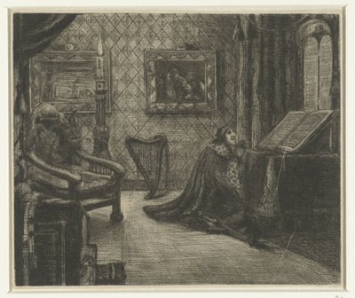 Le roi David en prière - Anonymous