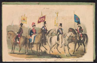 Costumes et bannières des gardes d