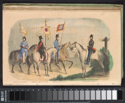 Costumes et bannières des gardes d