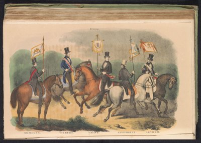Costumes et bannières des gardes d