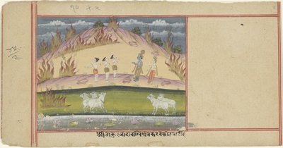 Krishna éteint un incendie de forêt - Anonymous