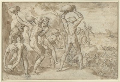 Les Laestrygons écrasent la flotte d