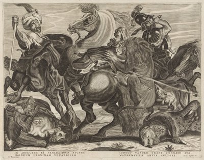 Chasse au lion - Anonymous