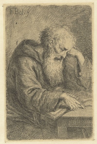 Moine lisant - Anonymous