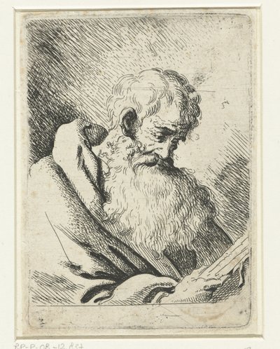 Vieil homme lisant - Anonymous