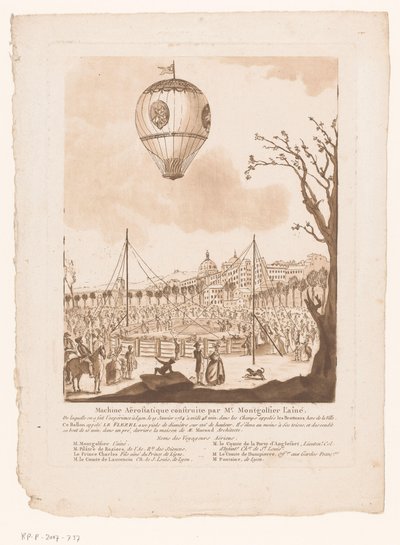 Montgolfière, Le Flezel, de Joseph-Michael Montgolfier l