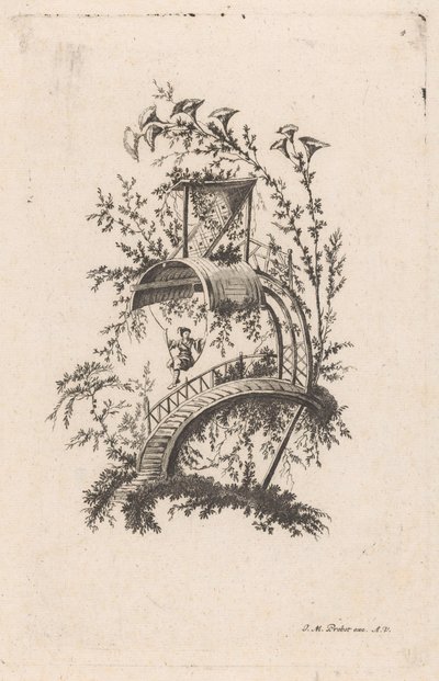 Homme sur une balançoire - Anonymous