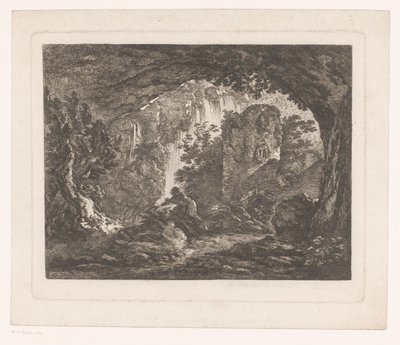 Homme fuyant un serpent - Anonymous