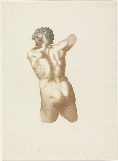 Nu masculin vu de dos - Anonymous