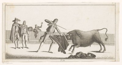 Matador défiant un taureau (Collection des principales passes d