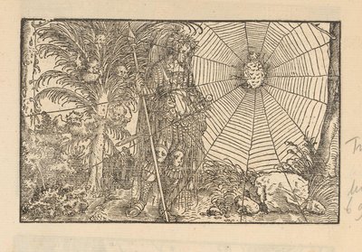 Minerva en guerrière près d
