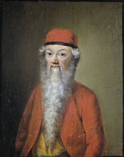 Portrait naïf ou caricatural de Jean-Étienne Liotard à environ 54 ans - Anonymous