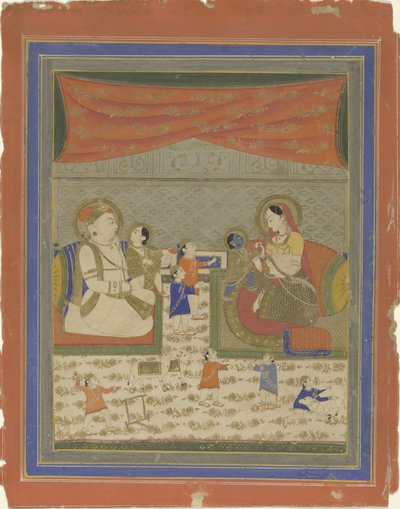 Nanda et Yasoda avec Krishna et Balarama - Anonymous