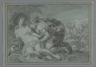 Neptune avec une nymphe - Anonymous