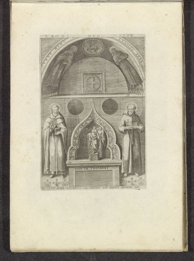 Niche avec saint François et saint Dominique - Anonymous