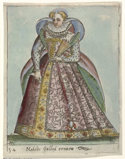 Nobilis Galliea ornata (Diversarum nationum habitus) - Anonymous
