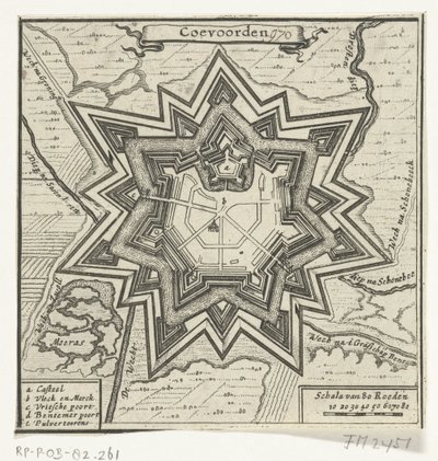 Plan de Coevorden, 1672 - Anonymous