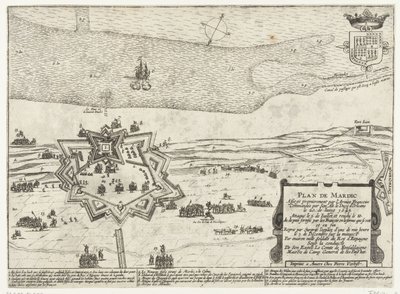 Plan du fort Mardijk, 1645 - Anonymous