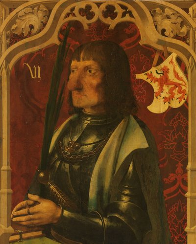 Portrait de Hendrik IV de Naaldwijk, Chevalier et Maréchal Héréditaire de Hollande - Anonymous