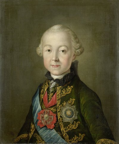 Portrait de Paul Ier, empereur de Russie, jeune - Anonymous