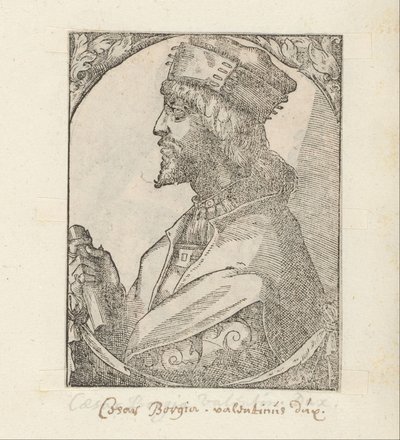 Portrait de Cesare Borgia - Anonymous