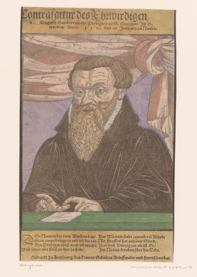Portrait de Gregor Sunderreitter - Anonymous