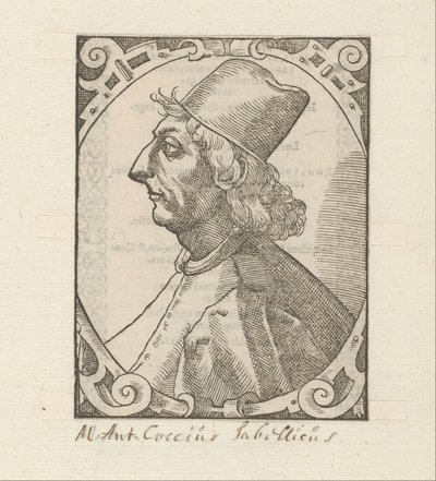 Portrait de Marcus Antonius Coccius Sabellicus - Anonymous