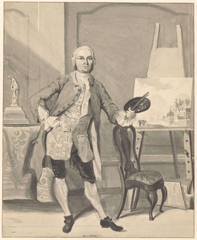 Portrait du peintre Jan ten Compe - Anonymous