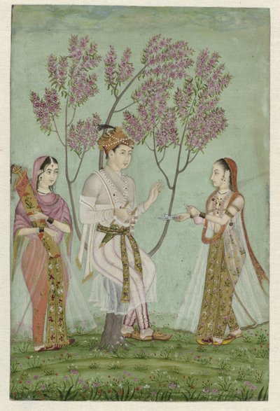 Prince avec deux dames - Anonymous