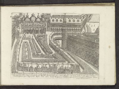 Procession sur la place Saint-Marc à Venise - Anonymous