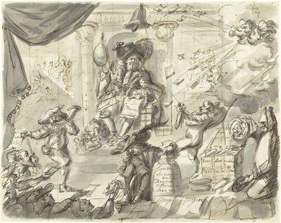 Quincampoix ou le grand Marchand de Vent et de Chou, 1720 - Anonymous