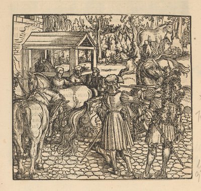 Chevaliers à un haras - Anonymous