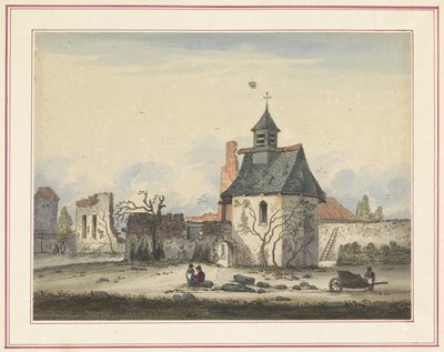 Ruine de Hougoumont (Sept planches de Waterloo et ses environs) - Anonymous