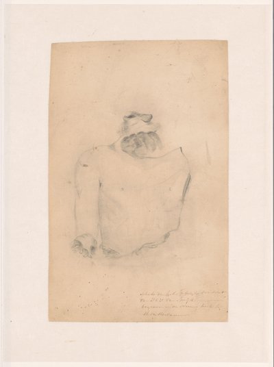 Esquisse de la dépouille de J.C.J. van Speyk - Anonymous