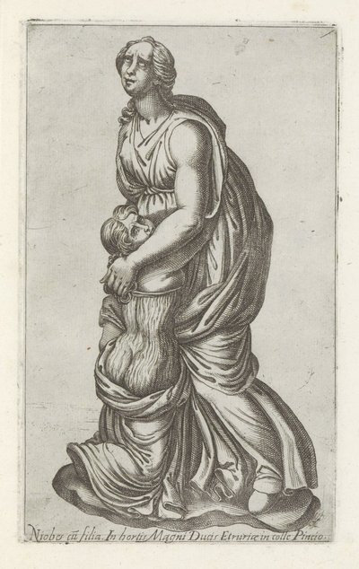Sculpture de Niobé avec sa fille - Anonymous