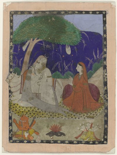 Shiva et Parvati avec enfants - Anonymous