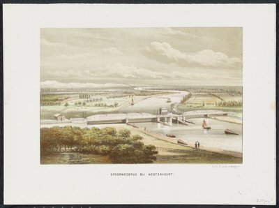 Pont ferroviaire à Westervoort, 1846 (De Voornaamste Spoorwegbruggen in Nederland) - Anonymous