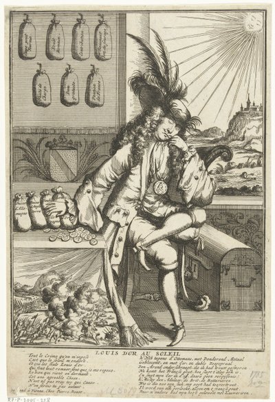 Caricature de Louis Guillaume de Bade-Bade, 1705 - Anonymous