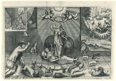 Caricature des Anglais, 1673 - Anonymous