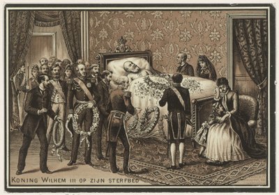 Lit de mort de Guillaume III, roi des Pays-Bas - Anonymous