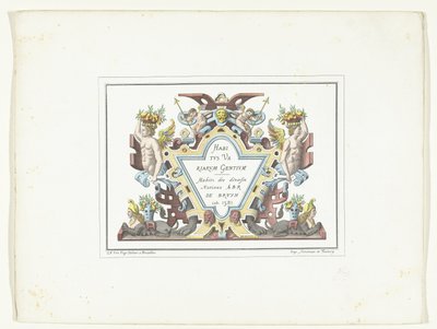 Page de titre pour la série de gravures de costumes en fac-similé Habitus Variarum Gentium - Anonymous