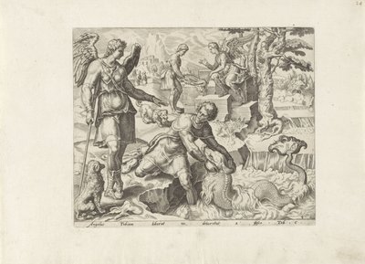 Tobias attrape le poisson (Histoire de Tobias) - Anonymous